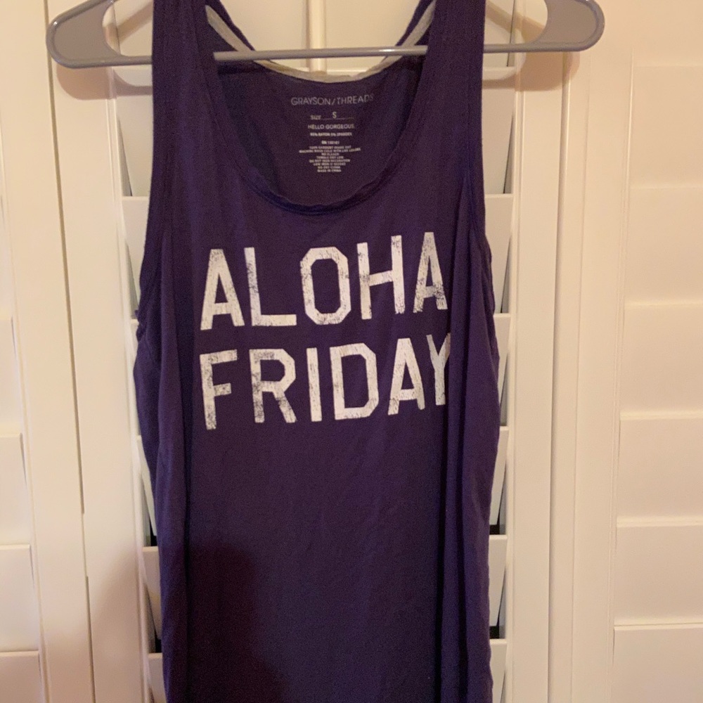 Navy ALOHA FRIDAY tank